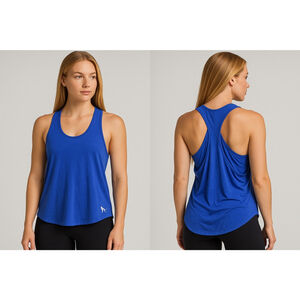 PINK Victoria's Secret Blue Racerback Tank Top XS